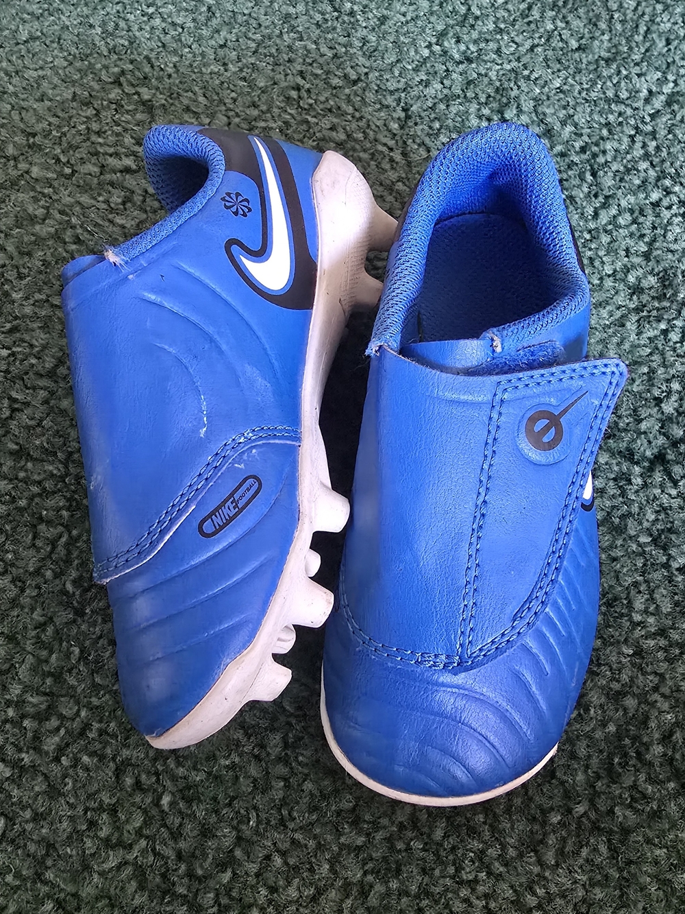Nike Toddler Blue Slip-On Soccer Shoes